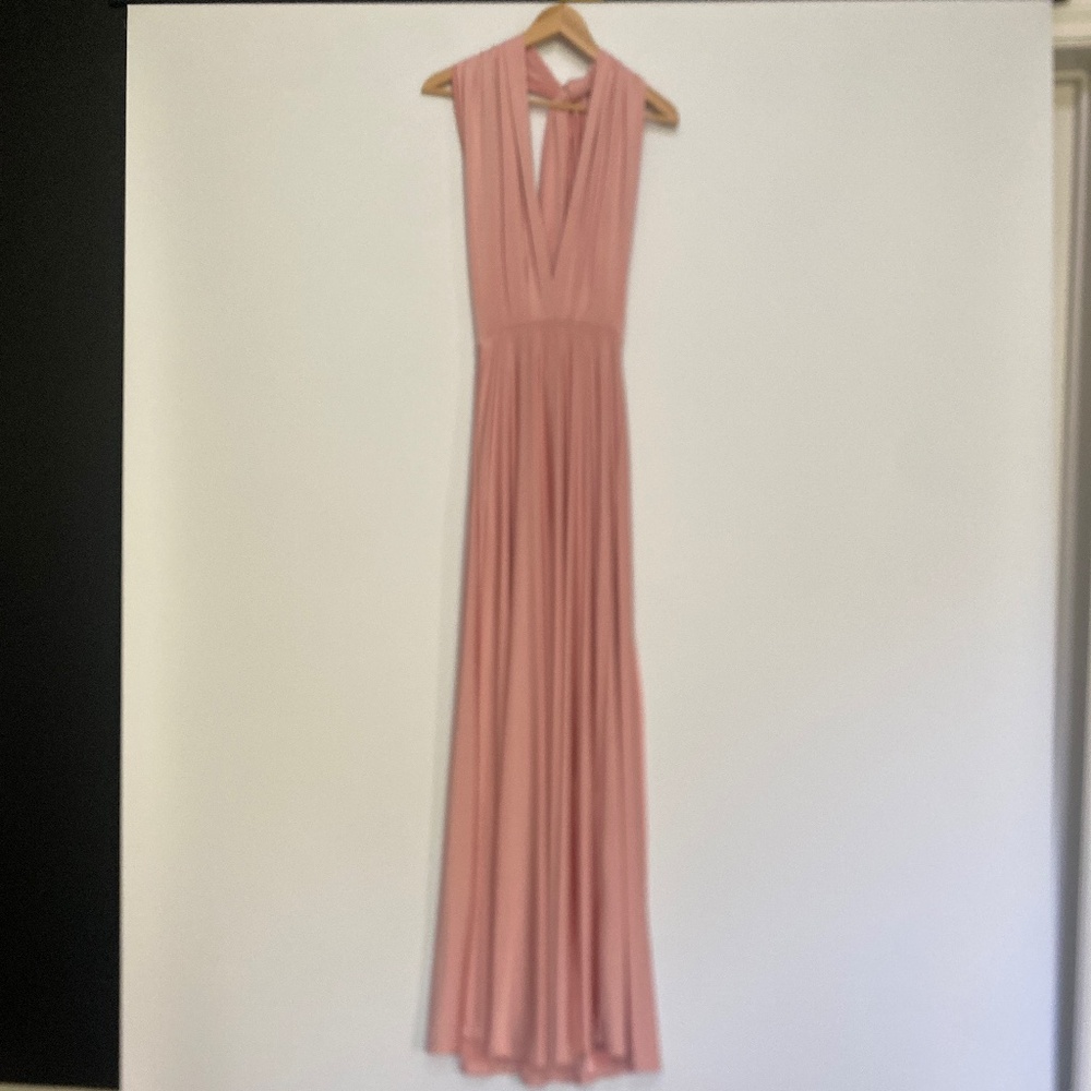 Lulu’s XS Always Stunning Convertible Blush Pink Maxi Dress - Picture 2 of 16